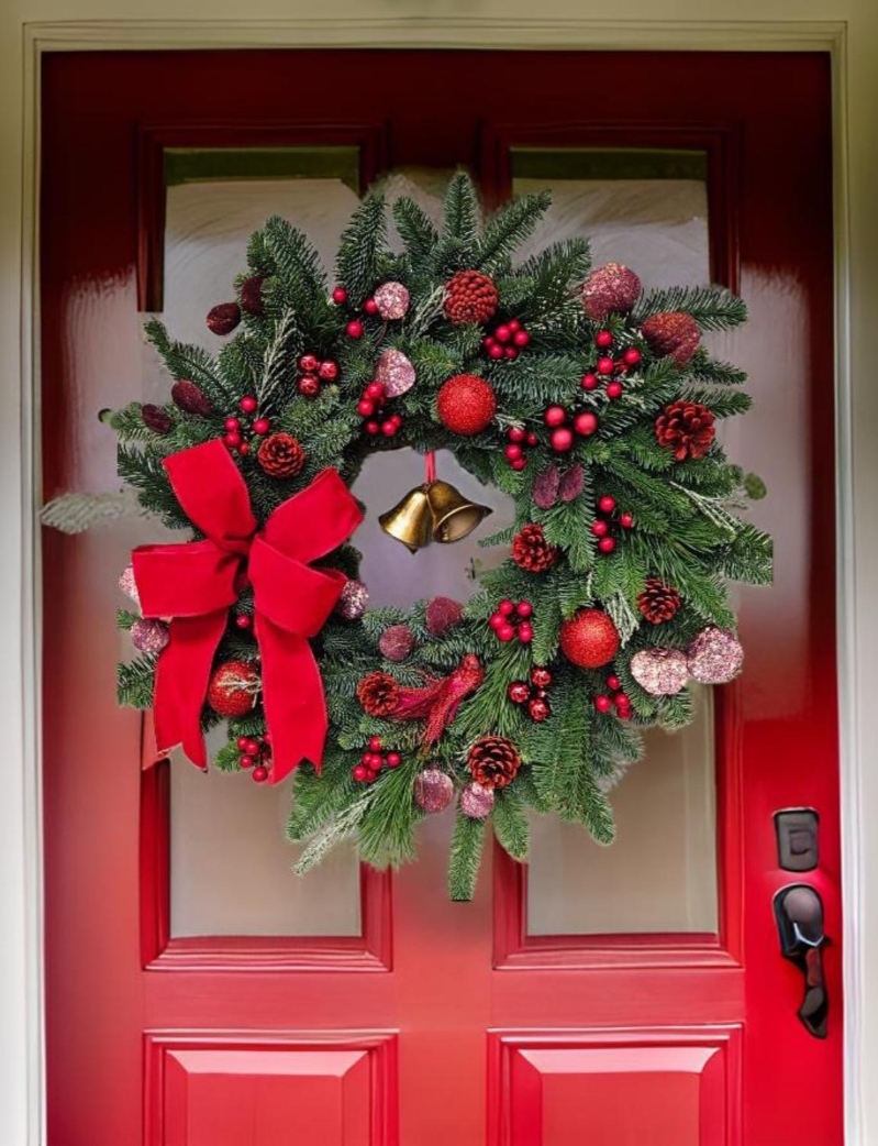 Bells Christmas  Door Wreath