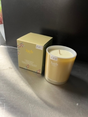 A holly jolly Christmas soy wax candle