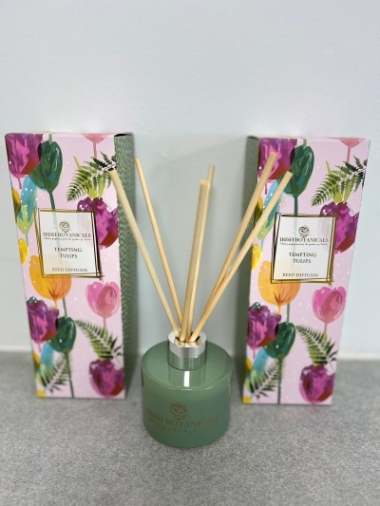 Irish Botanicals tempting tulips reed diffuser